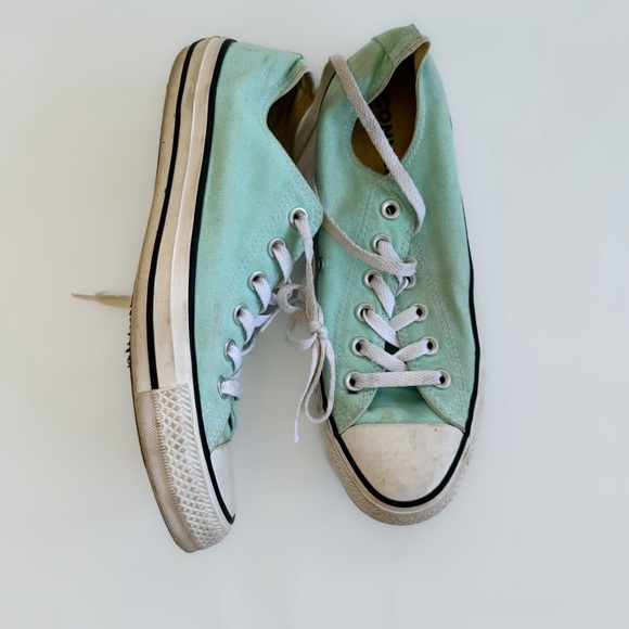 Converse All Star - Women's Light Aqua Low Top Sneakers - Picture 1 of 2